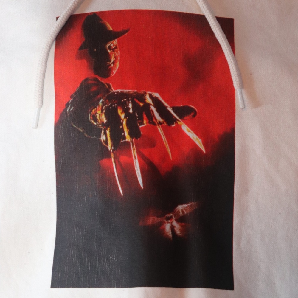 Horror Graphic Hoodie with Red and Black Design